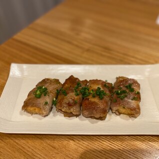 お弁当にも♪厚揚げの肉巻き〜こってりダレ〜